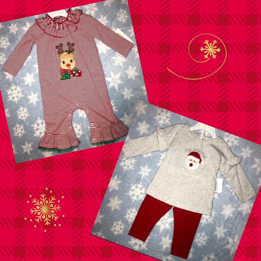 *Cute Christmas Baby Outfits!* Starting Out 12M girl